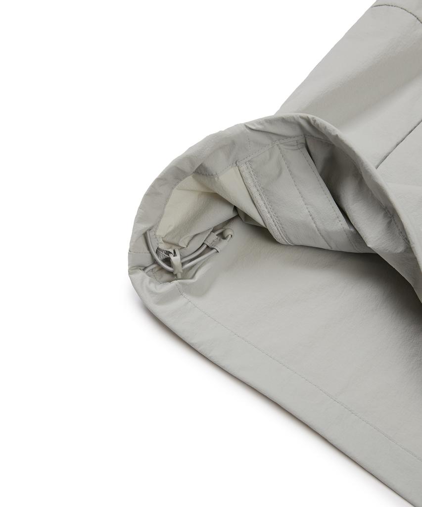Snowpeak Apparel Тонкий Технологичный Тканый Анорак с Воротником-стойкой и Коротким Рукавом Светло-серый (S24Mmsan34)