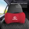 2026 Hot Interior Stickers Lexus Car Seat Suede Memory Cotton Neck Pillow Headrest For Lexus LS LC RZ RX330 IS250 Ct200h ES300h