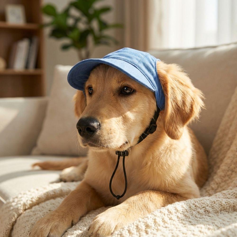 with Ear Holes Dog Sun Hat Sun Protection Pet Visor Hat Dog Sunscreen Hat  Outdoor Use