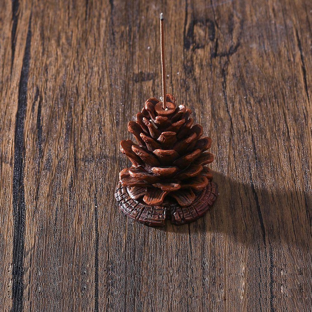 Stereoscopic Simulation Pine Cone Fragrance Base Funny Incense Insertion Incense Base Holder Home