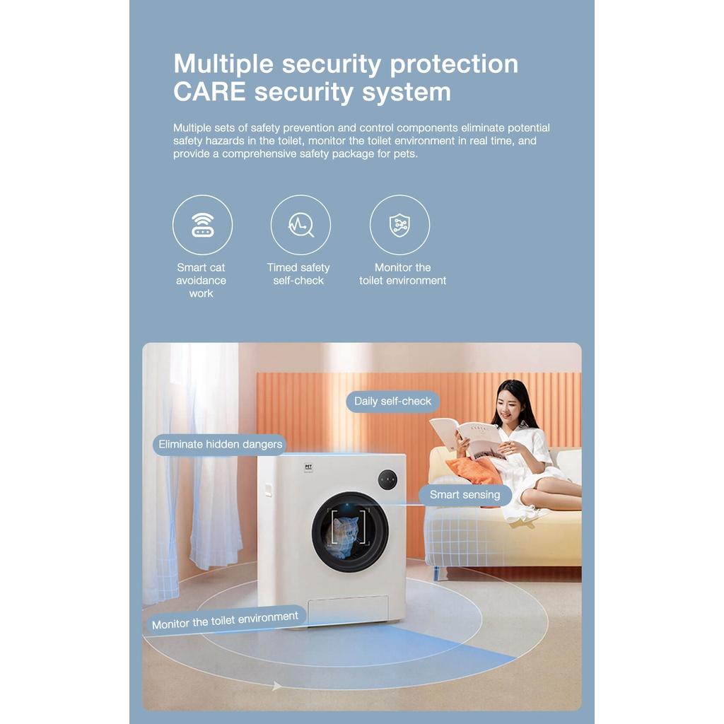 DC 12V 2A 9 функций Большой размер Лоток для кошек PET MARVEL Умный автоматический лоток для кошек Туалет для кошек 8 л