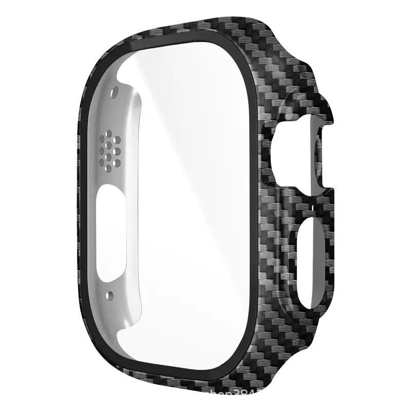 Защитный чехол с текстурой углеродного волокна для Apple Watch 1234567/8910/11SE