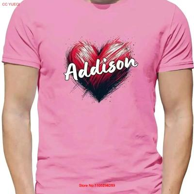 Футболка Love Heart Addison для мужчин, музыка, музыкант, певец, Rae, тур, концерт, фанат, винтажная, дизайнерская одежда, повседневная мода, винтаж.