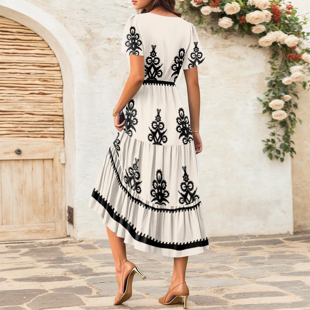 Женские струящиеся платья Женские летние платья Повседневные платья макси с коротким рукавом Официальные платья макси