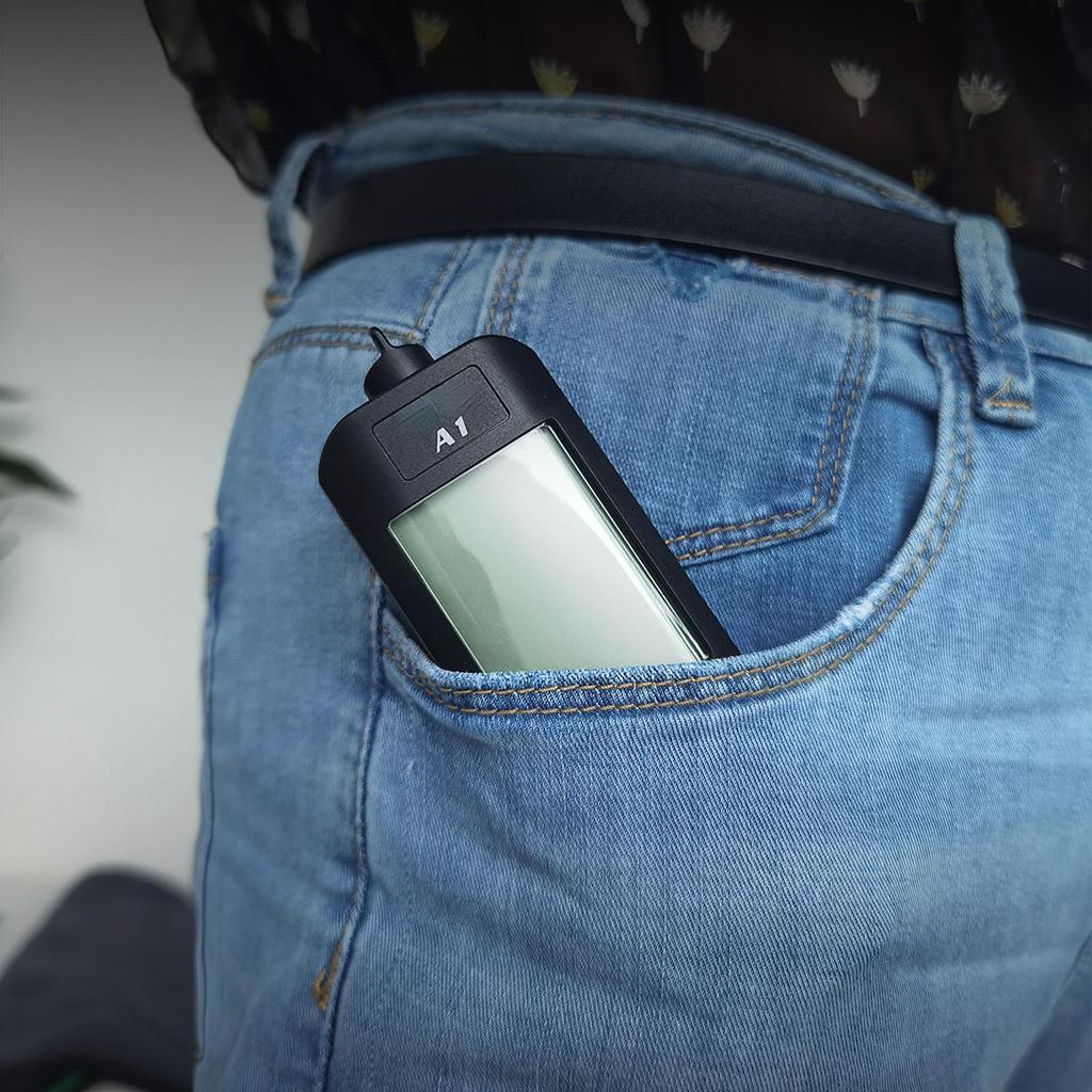 Мини-мультиметр A1, цифровой ЖК-тестер, детектор напряжения, 2000 отсчетов, постоянное/переменное напряжение, частотное сопротивление, NCV, непрерывность, провод под напряжением