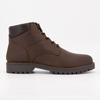 Dark Brown Ankle Boots with Black Laces Black Sole Men