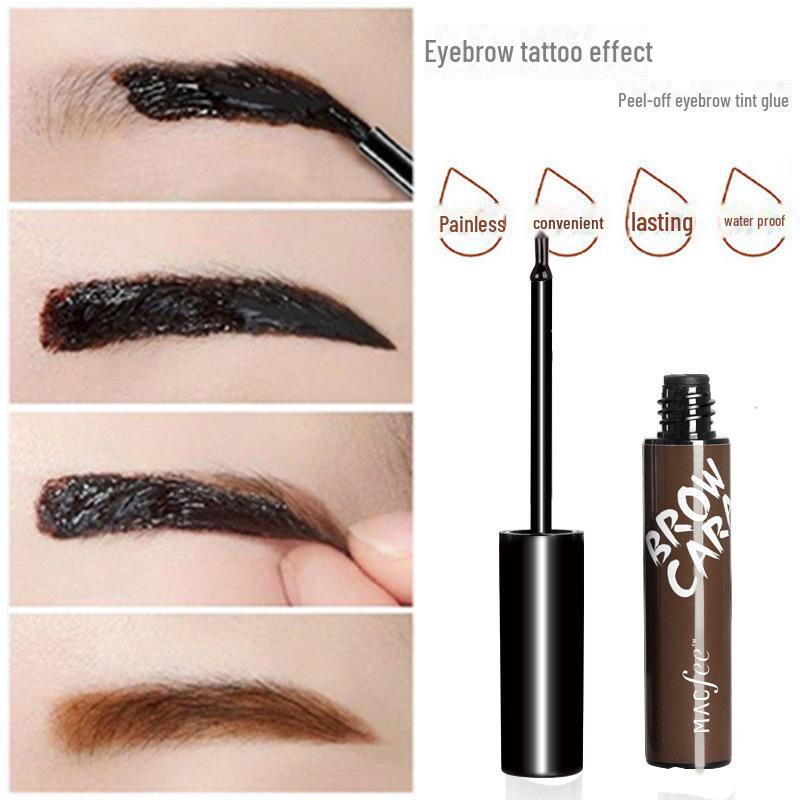 Водостойкий крем для бровей Macfee с защитой от размазывания - темно-коричневый и светло-коричневый