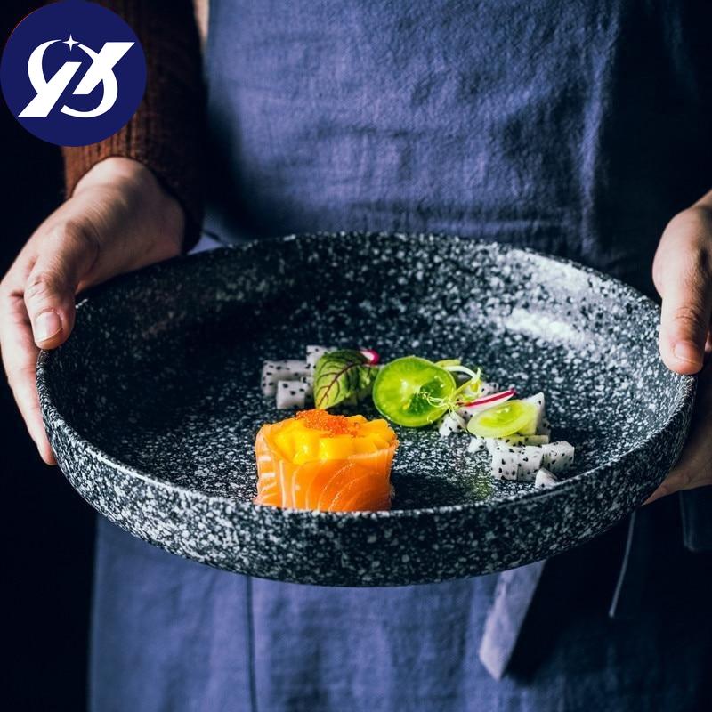 Скандинавская креативная керамическая круглая глубокая тарелка для супа, большая емкость, салат, макароны, простая кухонная Рождественская декоративная обеденная тарелка, посуда