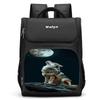 Kids Wolf-Themed 3D Large Capacity Lightweight School Backpack Boys Girls Oxford Fabric Unisex Student Bag