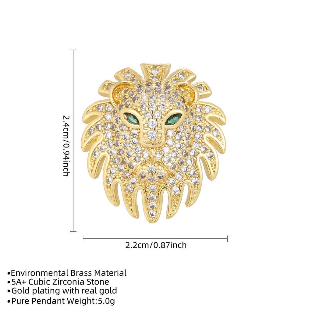 Европейский стиль, подвеска-ожерелье с головой льва и птицей-скарабеем для женщин