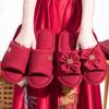 Slippers Women's Summer Red Festive Natal Year High-end Light Luxury Dowry Newlywed Groom and Bride Wedding Couple Slippers