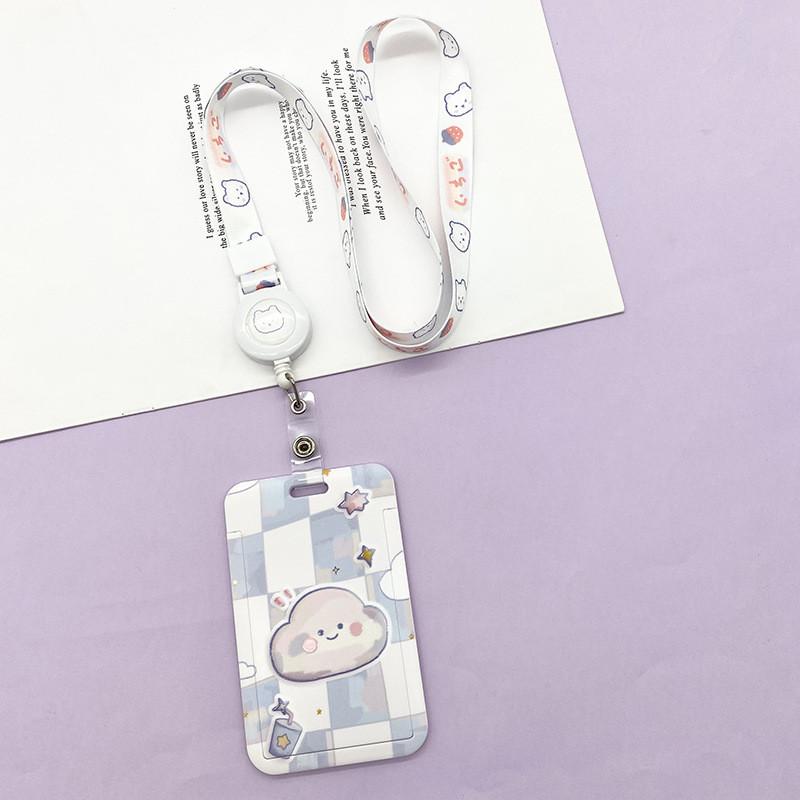 Cartoon Credential Card Holder Bags Doctor Nurse Neck Strap Lanyards Keychain Pass Card Holder Hang Rope Lariat Lanyard Gifts