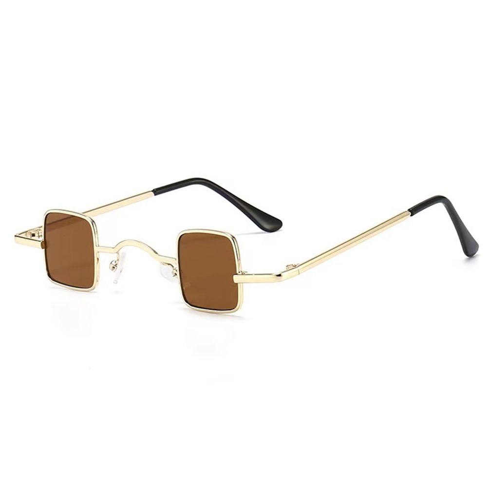 Candy Color Punk Sun Glasses Metal Frame Hip Hop Shades Vintage Mini Sunglasses for Women & Men