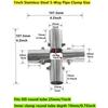 6 комплектов Т-образных зажимов, нержавеющая сталь, серебристый, трубные зажимы, внешний диаметр 1", 25 мм