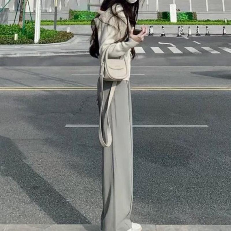 Женский Осенний Костюм-Комплект «Богиня с Характером»: Элегантный комплект из двух предметов: широкие брюки