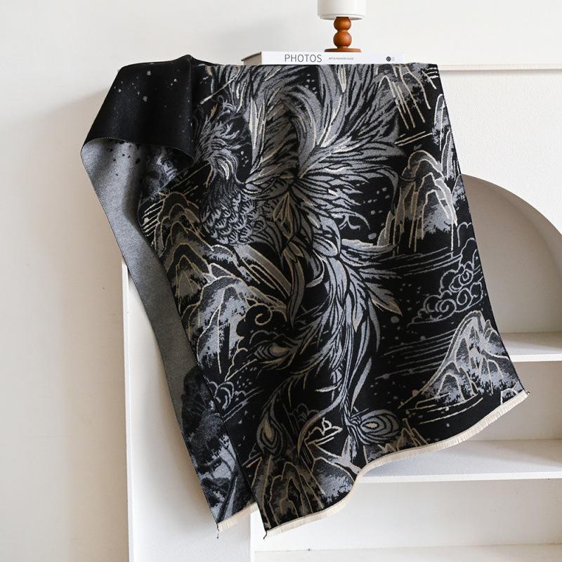 Четыре сезона в наличии новый женский универсальный меховой шарф из искусственного кашемира теплый средний шарф шаль