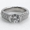 Ring Pt900Platinum/diamond #4.9(US Size) 8.8g Women Used