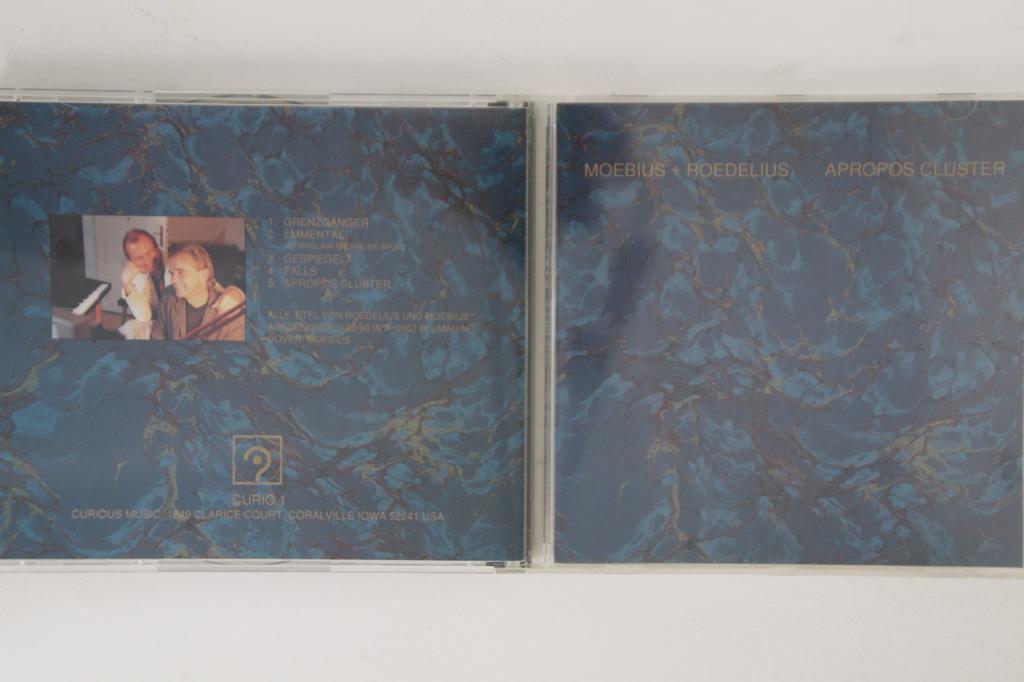 CD MOEBIUS, ROEDELIUS - Apropos Cluster CURIO1 CURIOUS MUSIC 1990 US Rock Used