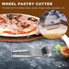 3/5 Wheels Retractable multi-wheel knife Stainless Steel Pizza Slicer With Handle Dough Divider Knife Flexible Roller Blade Tool