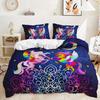 Three-Piece Dream Unicorn Quilt Cover Digital Printing Three-Piece Bedding
