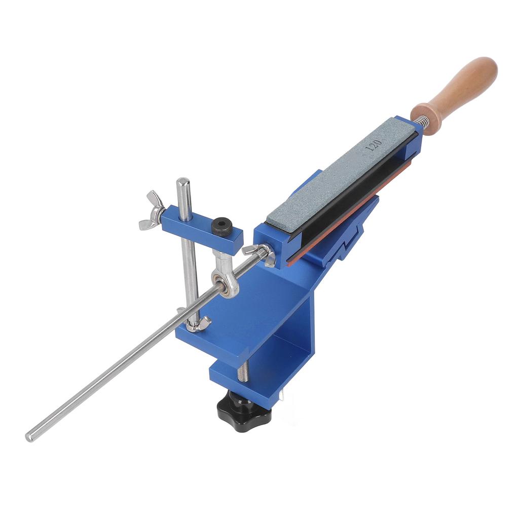 Точилка для ножей с фиксированным углом для домашнего использования Профессиональный набор для заточки ножей с быстрым зажимом и 6 точильных камней