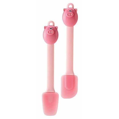 JOIE KITCHEN GADGETS American Deals Corporation MSC Silicone Mini Spatula, Piggy, Set of 2, MSC50794