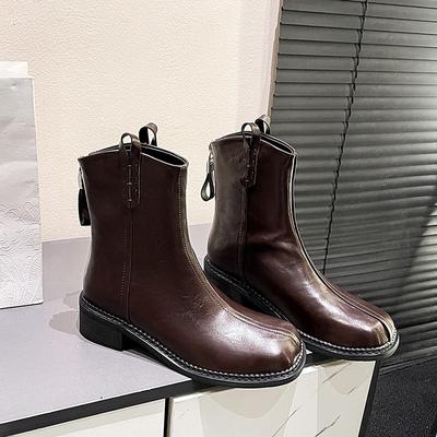 Британские кожаные мотоциклетные ботинки на платформе для женщин, осень-зима, мягкая подошва, женская дизайнерская обувь, модные ботильоны для женщин