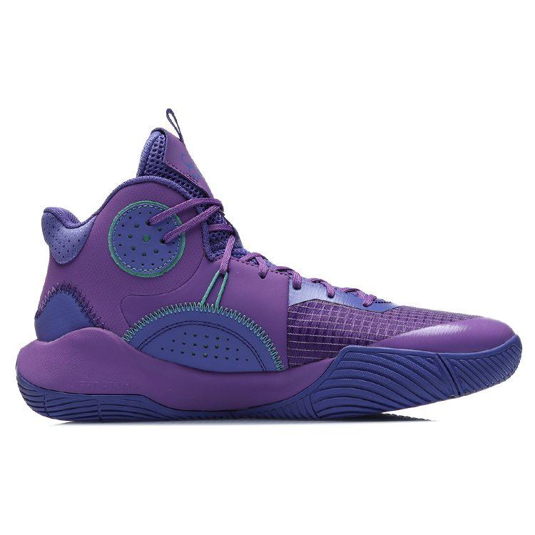 Баскетбольные кроссовки Li Ning Sonic 9 Team Мужские Средний профиль Кварцевый фиолетовый ABPR017-1