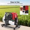 1.2KW 38cc Gasoline Water Pump High Flow 35GPM 4-Stroke for Farm Irrigation Fire Rescue Drainage 98ft Head