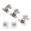 3Pcs Folding Hinges Zinc Alloy 180 Degree Integral Short Arm Hinge Set Hardware for Cabinet Wardrobe Door Table