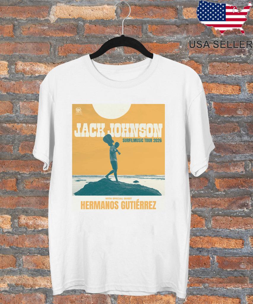 Jack Johnson SURFILMUSIC Tour Cotton T Shirt Full Size S-5XL Unisex T-Shirt