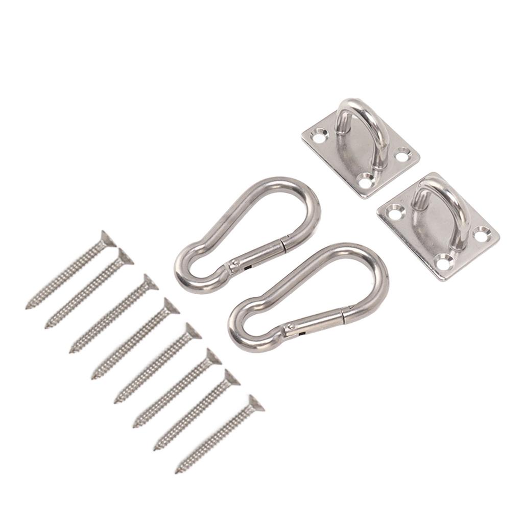 200 кг набор крючков для качелей на открытом воздухе с квадратной пряжкой для двери, крюк для гамака из нержавеющей стали 304