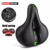 Bike Seat Bicycle Saddle with Taillight Mountain Cushion Bicycle Big Butt Widened Soft Saddle Comfortable Seat Bike Accessories