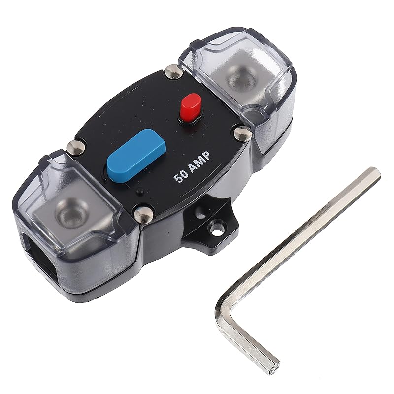 Автоматический выключатель постоянного тока 250 А 12-48 В с кнопкой ручного сброса для автомобиля, дома на колесах, морского судна, лодки (250А)
