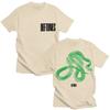 Rock Band Deftones Green Snake Print Tshirt Private Music Album Retro Fashion Trend Summer Print 100 Pure Cotton Tshirt