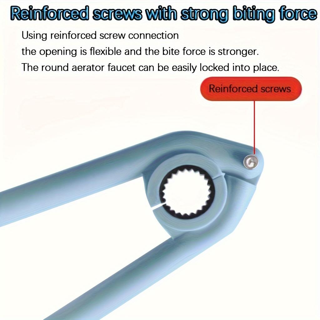 2 шт. многофункциональный инструмент для монтажа крана и раковины, ключ для чистки фильтра, гладкая круглая ручка, легко устанавливается и снимается