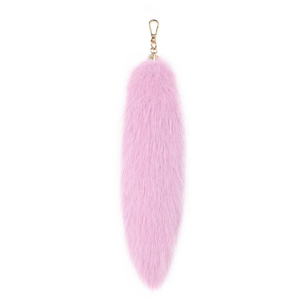 Long Hair Tail Hanging Keychain Bag Charms Plush Tail Keyring Fur Tails Pendant Women Ladies