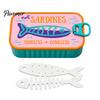 Plastic Jewelry Case Sardine Can Storage Box, Portable Anti-tangle Travel Case, Lightweight Retro Organizer for Necklaces And Earrings