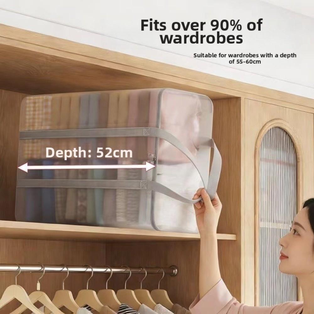 Waterproof Blanket Storage Bag Transparent Moving Storage Bag Clothing Storage Bag Household