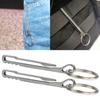 Stainless Steel Keychain Pocket Clip Home Camping Key Ring Clasp Carabiner Hanging Buckle Key Ring Holder for Men Women