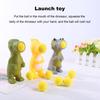 Dinosaur Popper Toy Kids Stress Relief Ball Shooter Emotion Releasing Bright Colored Dinosaur Squeeze Ball Toy