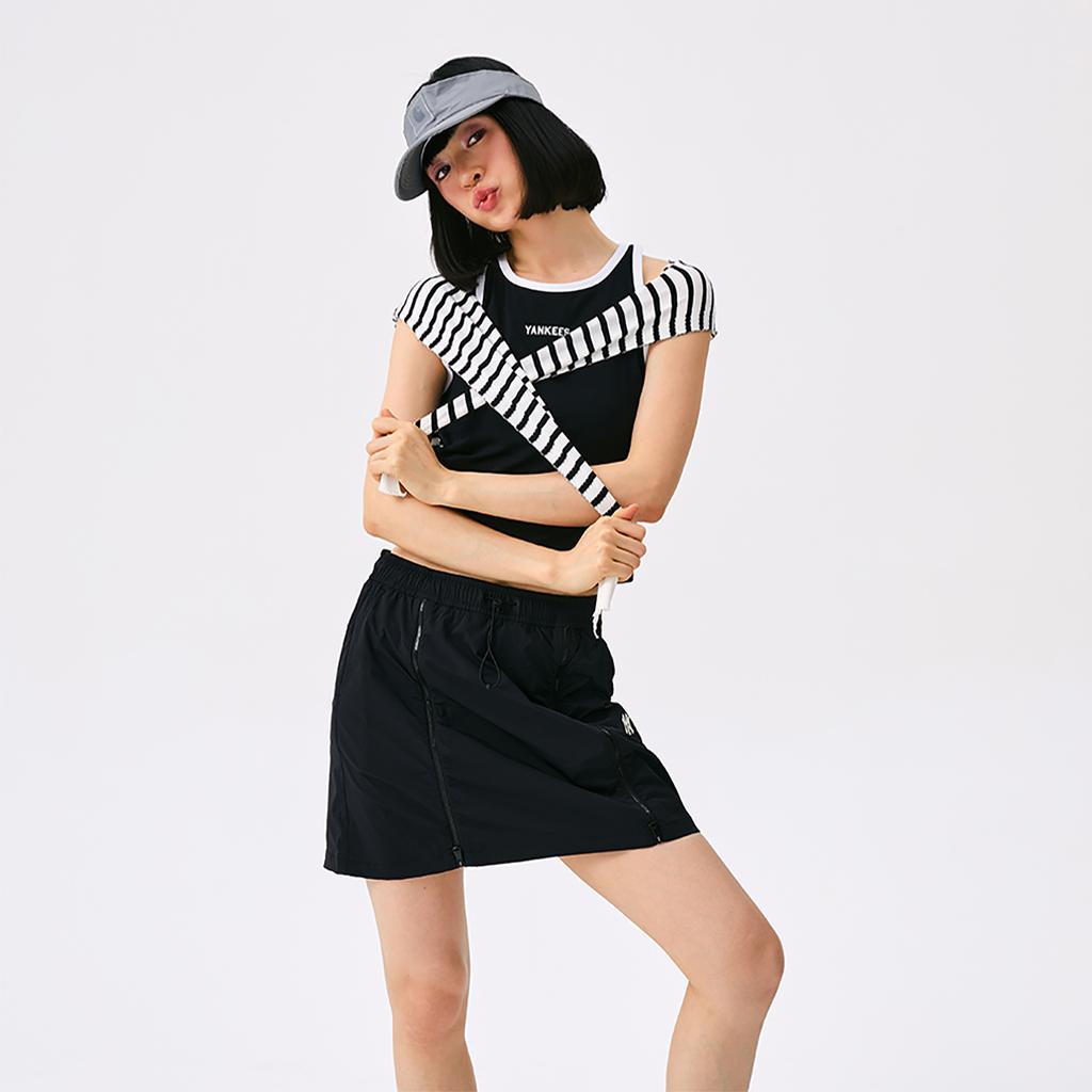 New MLB Preppy Style Collection New York Yankees SS25 Tank Top Women's Black 3FTOV0153-50BKS