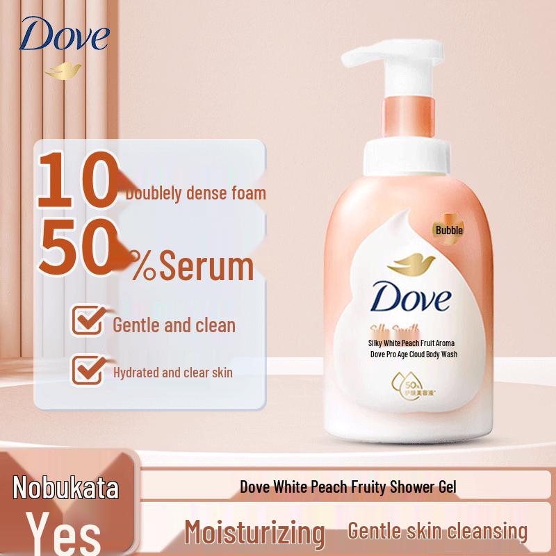 Dove Нежный пенящийся гель для душа «Белый персик»
