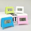 Automatic Night Light Mini Alarm Clock for Bedroom or Office Quiet Mechanism 12/24 Hour LCD Display Digital Table Clock