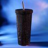 Insulated Glitter Coffee Cup Double Layer Stainless Steel Water Bottle  Girl