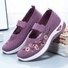 New Mother Shoes Embroidered Shallow Mouth Women's Shoes Breathable Casual Lazy Shoes