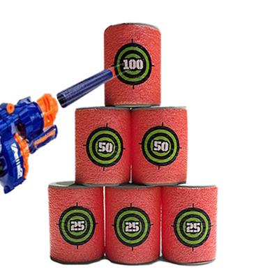 6 шт. Eva Soft Bullet Target Foam Can Target Dart Foam Gun Shoot Kids Toy для Nerf N-strike Blasters