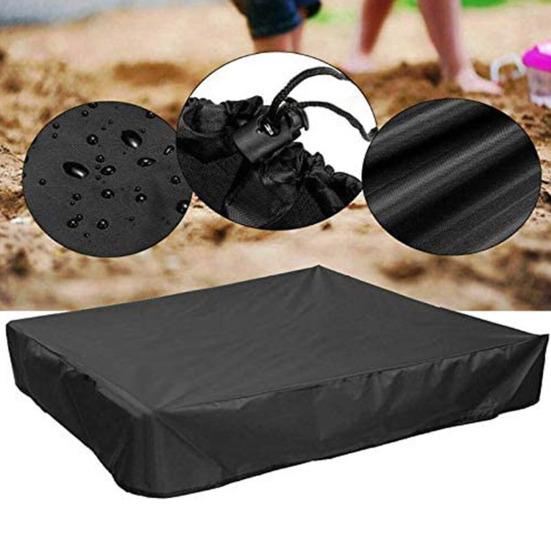 Lid Sandbox Cover Waterproof Foldable UV Resistant Dustproof Zipper Closure Children Beach