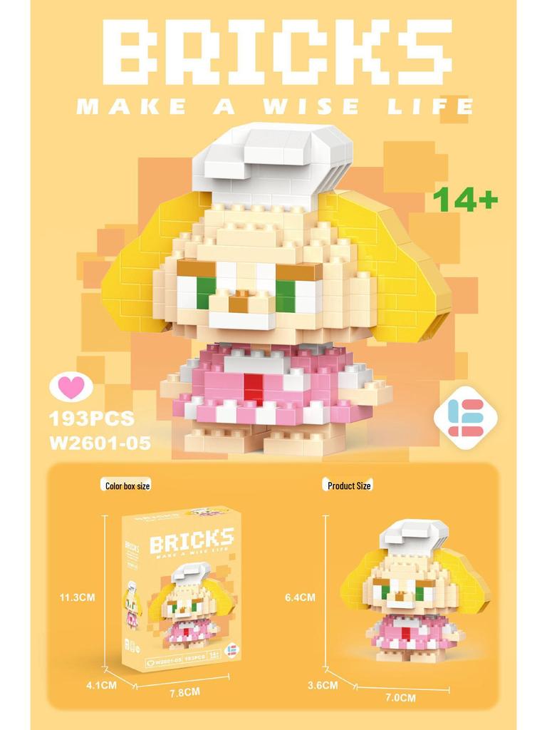 Совместимые с Lego микро строительные блоки мультяшные фигурки - детские развивающие настольные игрушки