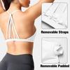 Женский спортивный бюстгальтер со съемными бретелями Wireless Strappy Racerback Yoga Fitness
